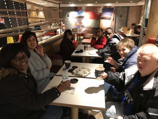 Diagrama Foundation: Cabrini House residents enjoying a hot chocolate in a cafe